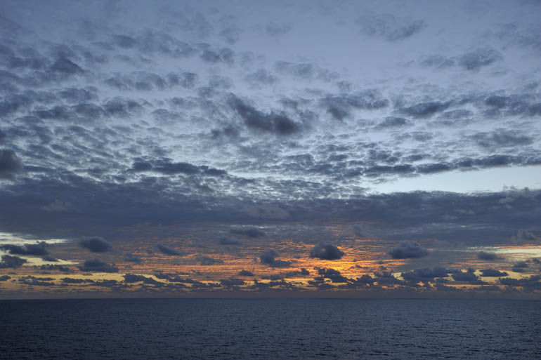 Coucher de soleil sur l'Atlantique