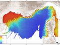 Carte bathymétrique de la Zone de Protection Ecologique de Méditerranée (résolution 250 m)